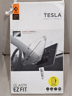 Glastr EZ Fit Anti Glare For Tesla Model Y or 3 Screen Protector-  Open box